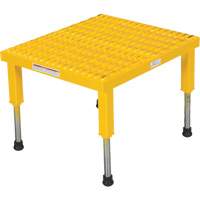 Plate-forme ajustable Step-Mate, 1 marche(s), 23-1/2" la x 19-9/16" lo x 16-1/2" h, Capacit&eacute; 500 lb Oxymax Inc