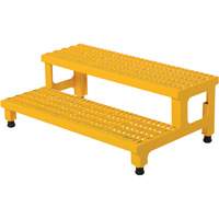 Adjustable Step-Mate Stand, 2 Step(s), 36-3/16" W x 22-7/8" L x 15-1/4" H, 500 lbs. Capacity VD447 | Oxymax Inc