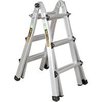 Telescoping Multi-Position Ladder, 2.916' - 9.75', Aluminum, 300 lbs., CSA Grade 1A VD689 | Oxymax Inc
