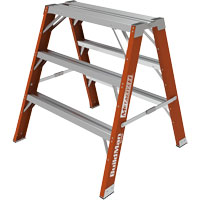 Buildman™ Step-up Workbench, 3' H x 34.75" W x 33.25" D, 300 lbs. Capacity, Fibreglass VD700 | Oxymax Inc