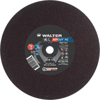 Meule &agrave; tronçonner Ripcut II pour la coupe de l'acier inoxydable et l'acier sur scies fixes, 14" x 1/8", Arbre de 1", Type 1, Oxyde d'aluminium, 4400 Tr/min Oxymax Inc