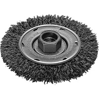 Twist Know Wire Wheel, 4" Dia., 0.02" Fill, 5/8"-11 Arbor, Stainless Steel Oxymax Inc