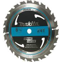 Lame de scie circulaire pour charpente &agrave; pointes au carbure, 8-1/4", 24 dents, Pour Bois Oxymax Inc