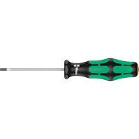 Slotted Screwdriver, 3/32" Tip, Round, 5-1/8" L, Plastic Handle Oxymax Inc