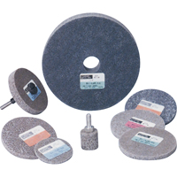 Meule homog&egrave;ne &agrave; faible densit&eacute; de s&eacute;rie 500 Standard Abrasives, 3" x 1/4", Arbre de 1/4", Grain de Moyen, Oxyde d'aluminium Oxymax Inc