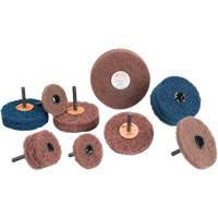 Meule Buff & Blend Standard Abrasives, 3" dia. x 1/4" la, Arbre 1/4", Oxyde d'aluminium Oxymax Inc