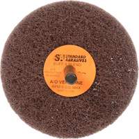 Meule Buff & Blend Standard Abrasives, 3" dia. x 1" la, Arbre 1/4", Oxyde d'aluminium Oxymax Inc