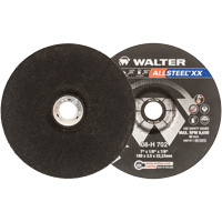 Allsteel™ XX Depressed Centre Grinding Wheels, 7" x 1/8", 7/8" arbor, Type 27 VV722 | Oxymax Inc