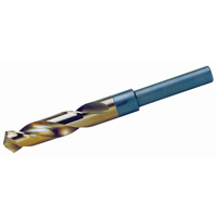 1/2" Reduced Round Shank Split Point Drill Bit, 1/2", Cobalt, 3-1/8" Flute, 118° Point WU021 | Oxymax Inc