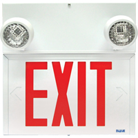 Stella Combination Signs - Exit, LED, Hardwired, 12-1/8" L x 12-1/2" W, English XB929 | Oxymax Inc