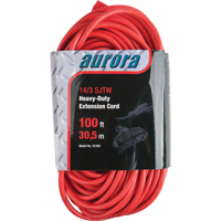 Vinyl Extension Cord, Outdoor, SJTW, 14/3 AWG, 13 A, 3 Outlet(s), 100' Oxymax Inc