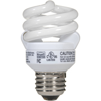 Lampes fluorescentes économiques, Spirale, 10 W, 2700 K, Base E27, 8000 h XC550 | Oxymax Inc