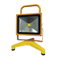 Rechargeable And Portable Floodlights, LED, 30 W, 3000 Lumens, Aluminum Housing Oxymax Inc