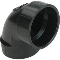 90° Closet Bend Elbow Fitting, Hub x Hub, Plastic, 4" x 3" Oxymax Inc