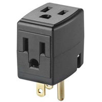 Grounded Triple Cube, 3 Outlet(s), None, 15 Amps, 1875 W, 125 V Oxymax Inc