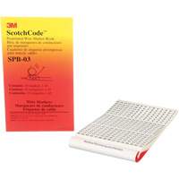 ScotchCode™ Pre-Printed Wire Marker Book XH305 | Oxymax Inc