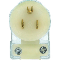 Prise de rallonge &agrave; angle de qualit&eacute; hospitali&egrave;re, Nylon, 15 A, 125 V Oxymax Inc