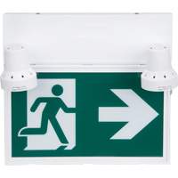 Running Man Sign with Security Lights, LED, Battery Operated/Hardwired, 12-1/10" L x 11" W, Pictogram XI790 | Oxymax Inc