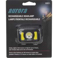 Headlamp, LED, 350 Lumens, 2 Hrs. Run Time, Rechargeable Batteries Oxymax Inc