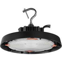 UFO High Bay Light, LED, 120 - 347 V, 100 W, 7.3" H x 11" W Oxymax Inc