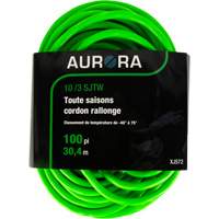 Industrial Extension Cord, All-Weather, SJTW, 10/3 AWG, 15 A, 100' Oxymax Inc