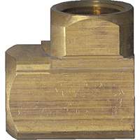 Extruded 90° Elbow Pipe Fitting, FPT, Brass, 1/8" YA811 | Oxymax Inc