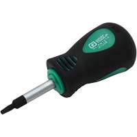 Stubby Square Recess Screwdriver, #1 Tip, Round, 3-1/4" L, Cushion Grip Handle Oxymax Inc