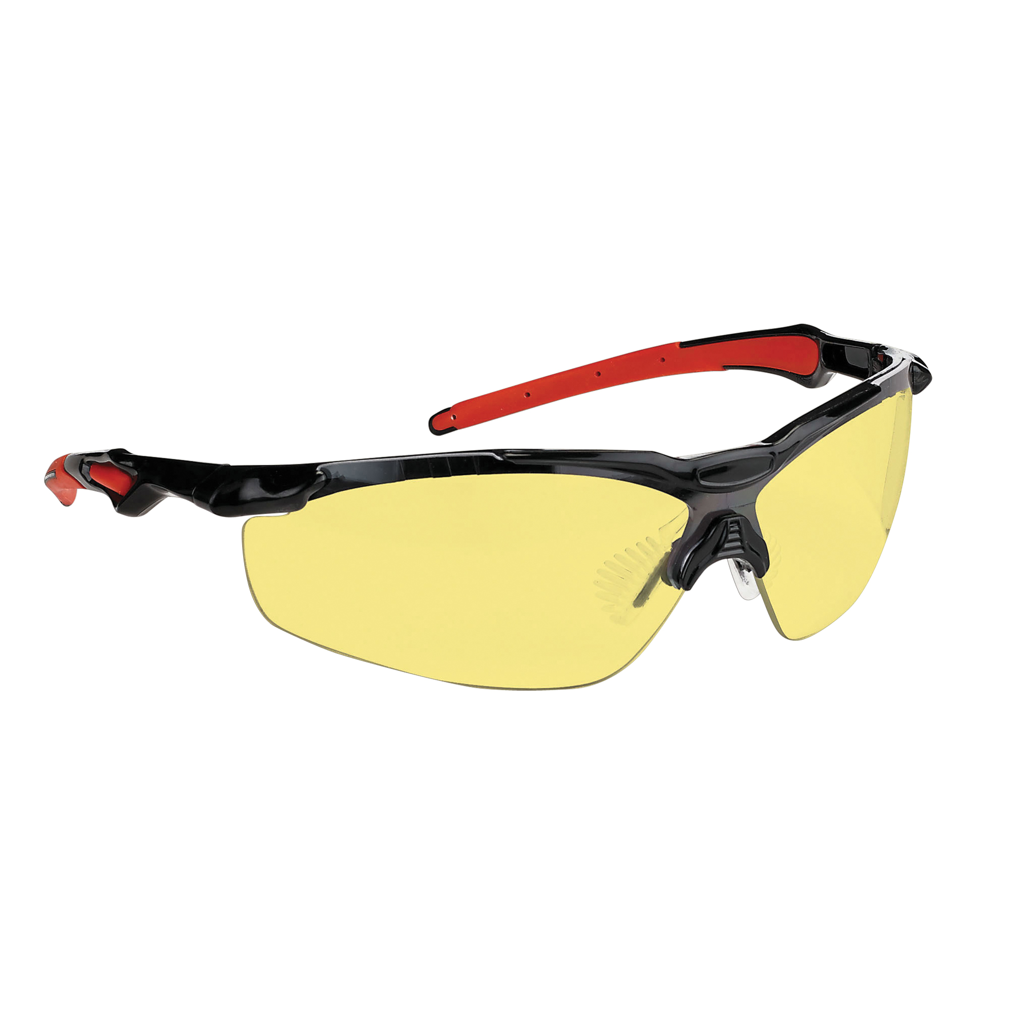 Dynamic Safety Hawk Series Safety Glasses, Amber Lens, AntiFog Coating